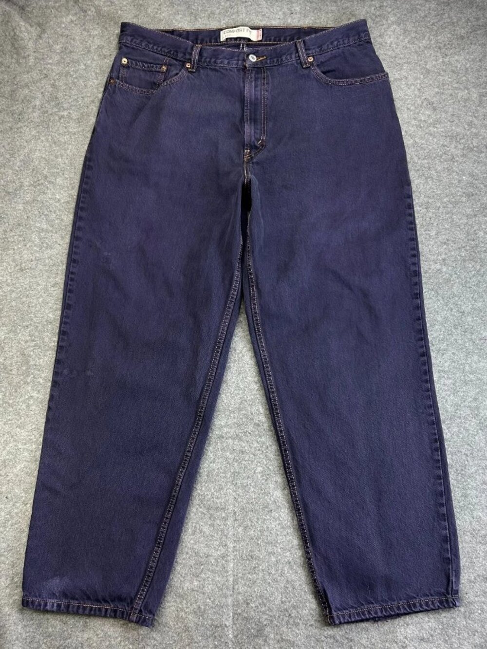 Vintage Levi's 560 Relaxed Straight Leg Jeans Mens‎ 40x32 Purple Flaws “Read”
